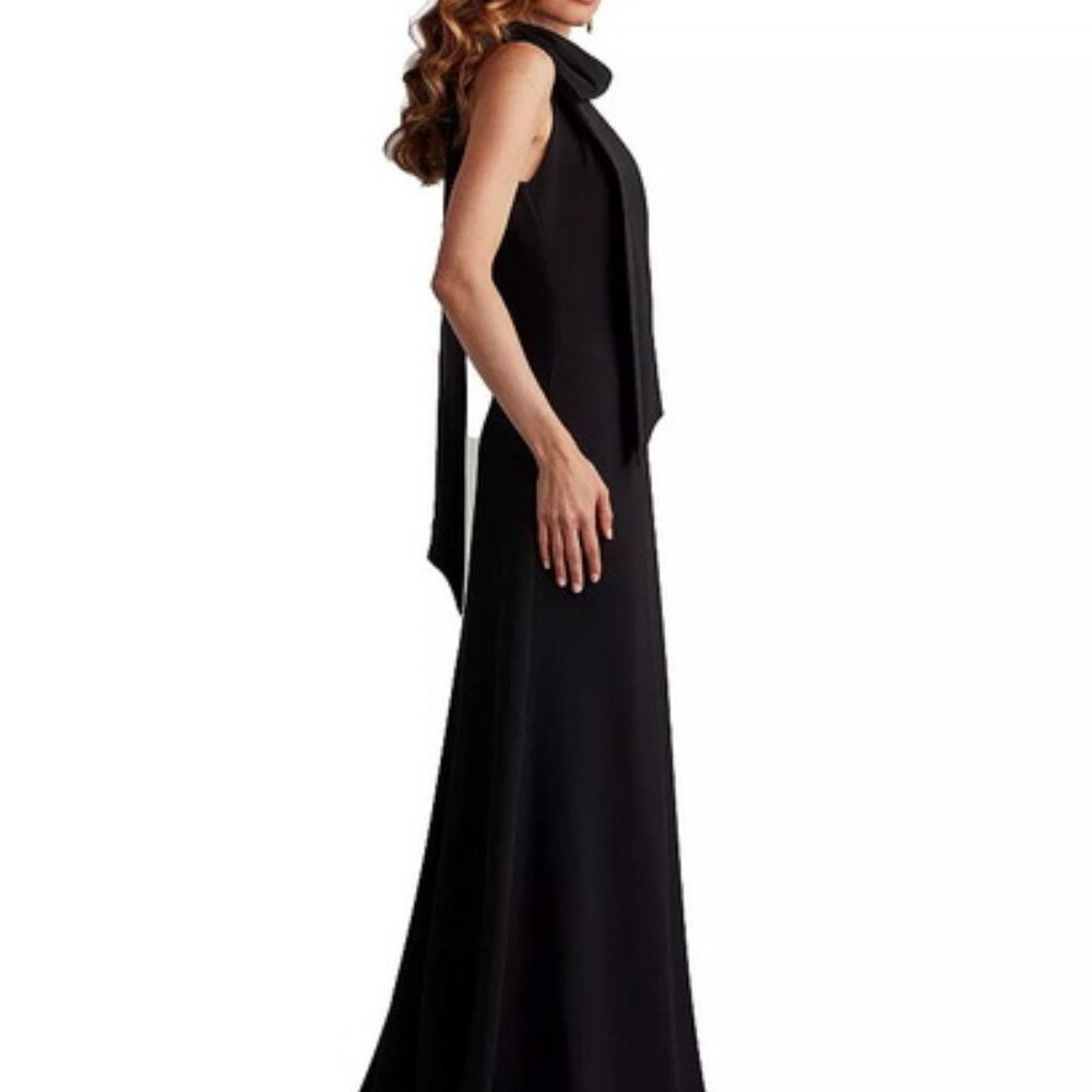 Tadashi Shoji Black Bow Neck Gown - Picture 3 of 7